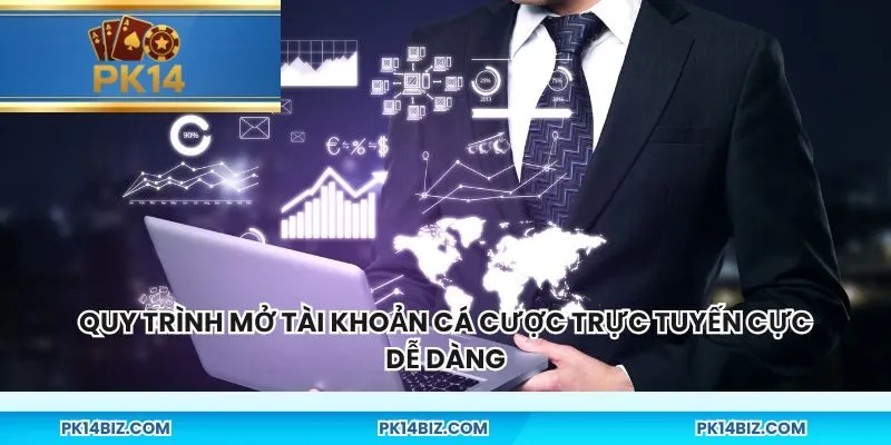 Quy trình mở tài khoản cá cược trực tuyến cực dễ dàng