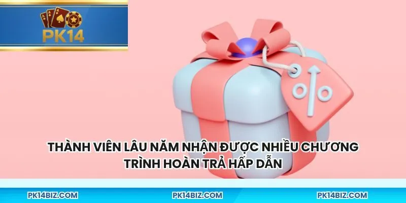 Thành viên lâu năm nhận được nhiều chương trình hoàn trả hấp dẫn